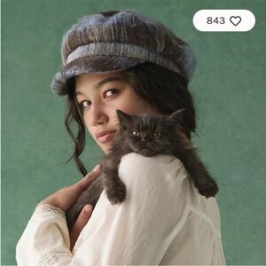 Free People Upstate Wool Cadet Cap. NWT. Blue